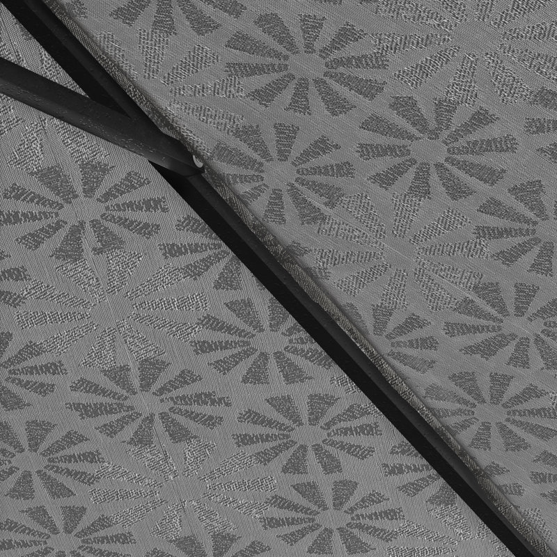 Parasol de marché 9 pi x 9 pi Austan, Spiro graphite - Pacifica Premium