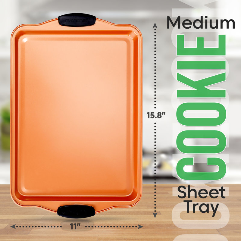 Plaque à biscuits moyenne - Plat de cuisson en métal de qualité restaurant, compatible avec les modèles: NCSBS3S45, NC5PCS (cuivre)