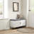 Rannie Modern Wide End Table With Cushioned Top And Cabinet Storage