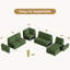 114" modular sectional sofa, corduroy l shaped modular sofa, sectional couches for living room, bedroom and apartment-1069491482
