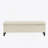 Button - Tufted And Diamond - Stitched Storage Ottoman, Beige-357518304