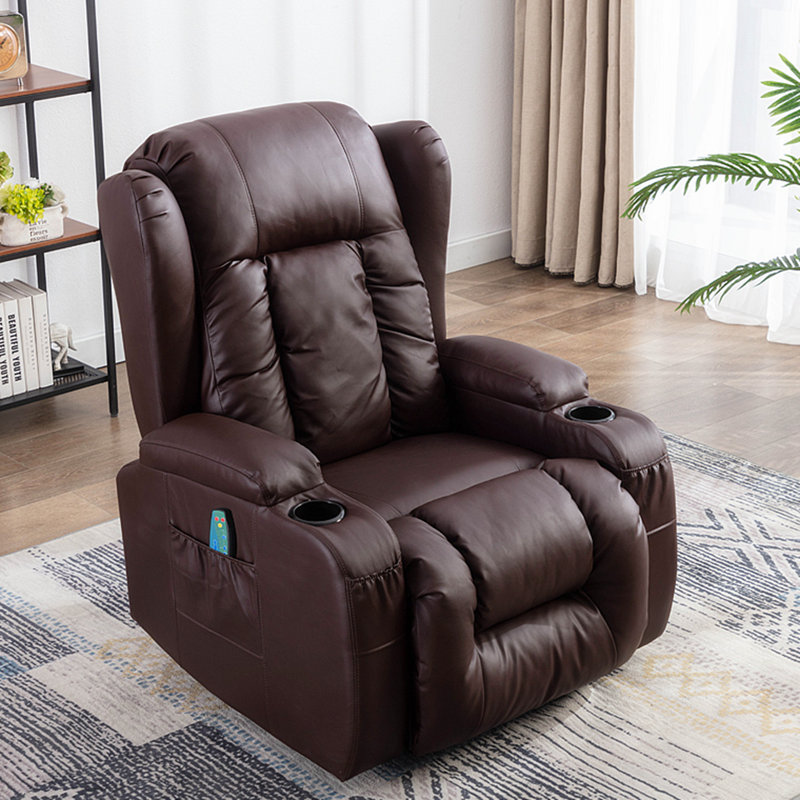 Canapé inclinable Pu, Brun