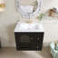 Meuble-lavabo mural 24 po avec lavabo en céramique, 2 tiroirs et 1 porte-2031612908