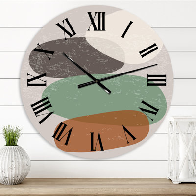 Minimal Elementary and Geometric Compostions XI - Modern wall clock