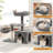 Plush Cat Tree Tower With Large Condo, Hammock And Sisal Scratching Post