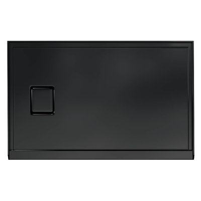 Base de douche 60 po x 32 po, résine et fibre de verre, bonde gauche à simple seuil, noir
