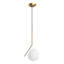 Élégant lustre doré, hauteur réglable 29,5 po x 19,7 po x 45,3 po | Corps en métal, diamètre du capuchon: 9,8 pouces | Douille G9 Max 8 W, parfaite pour la salle à manger et les espaces de vie | Luminaire élégant et moderne, classé IP20-1663488561