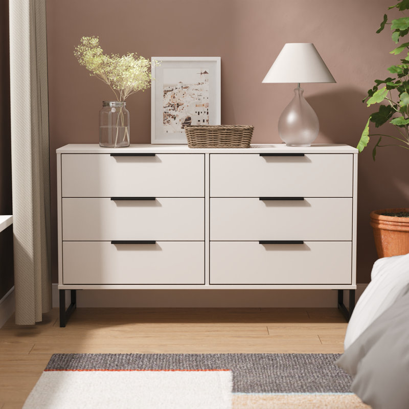 Turah 115cm W 6 - Drawer Chest of Drawers, Kashmir Matt