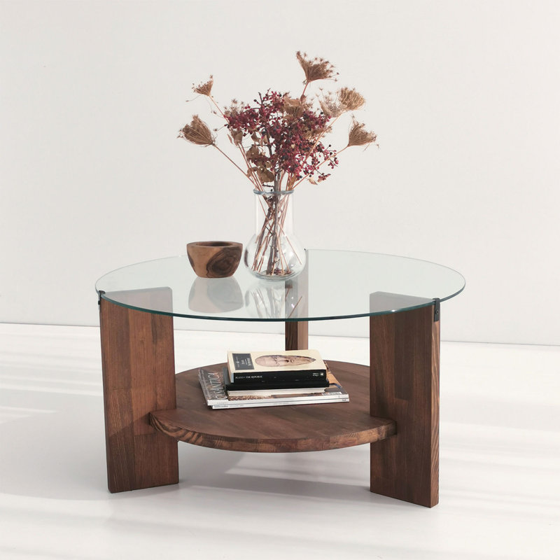 Heidi-Grace Four Leg Coffee Table, Walnut