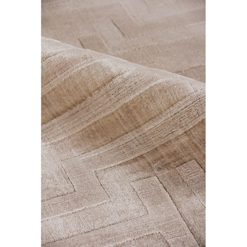 Smooch Geo Silk Area Rug, Rectangle 8' x 10'