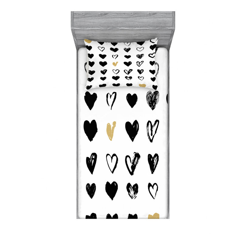 Microfiber Sheet Set, Twin Sheet Set with Fitted Sheet