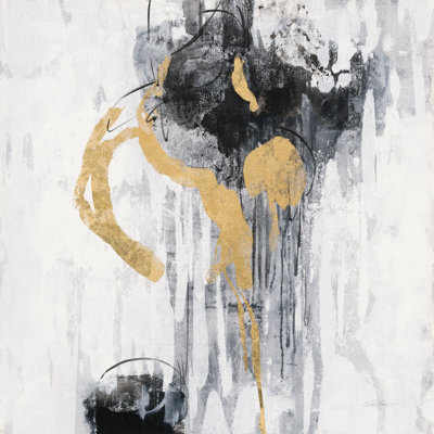 Golden Rain I by Silvia Vassileva - Wrapped Canvas Painting
