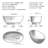 63" x 30.71" Freestanding Soaking Solid Surface Bathtub