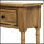 Console à canapé-lit facile à assembler avec deux tiroirs de rangement et une tablette inférieure pour le salon, le vestibule (vieux pin)-1148099181