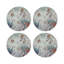 Crested Crane Vegan Leather Round Coasters-1449332032