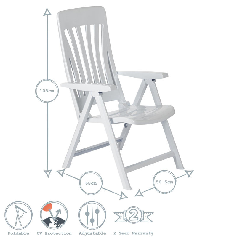 35.00cm H Stacking Armchair, Grey