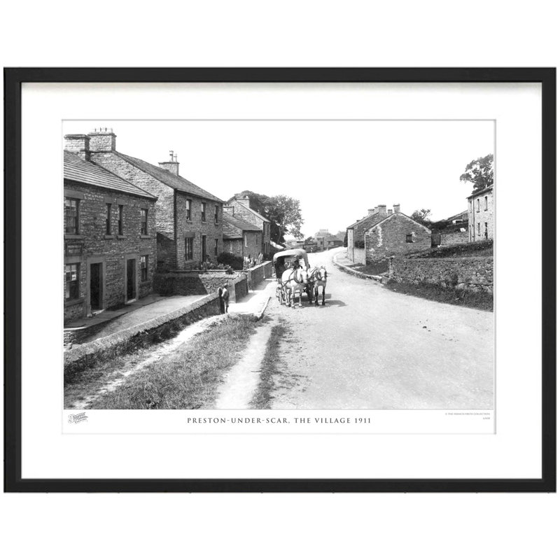 Preston Under Scar, The Village 1911 - Single Picture Frame Print, 60cm H x 80cm W x 2.3cm D