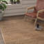Tapis géométrique en jute / coton tissé à la main Wilmore-22128192