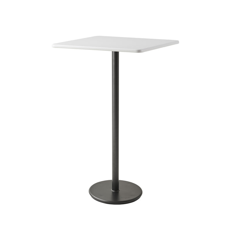 Go Outdoor Square Bar Table, 29.6" L x 29.6" H x 41" H, Lava Gray