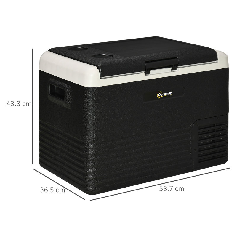 Outsunny 12m³ L Freestanding Mini Fridge with Freezer