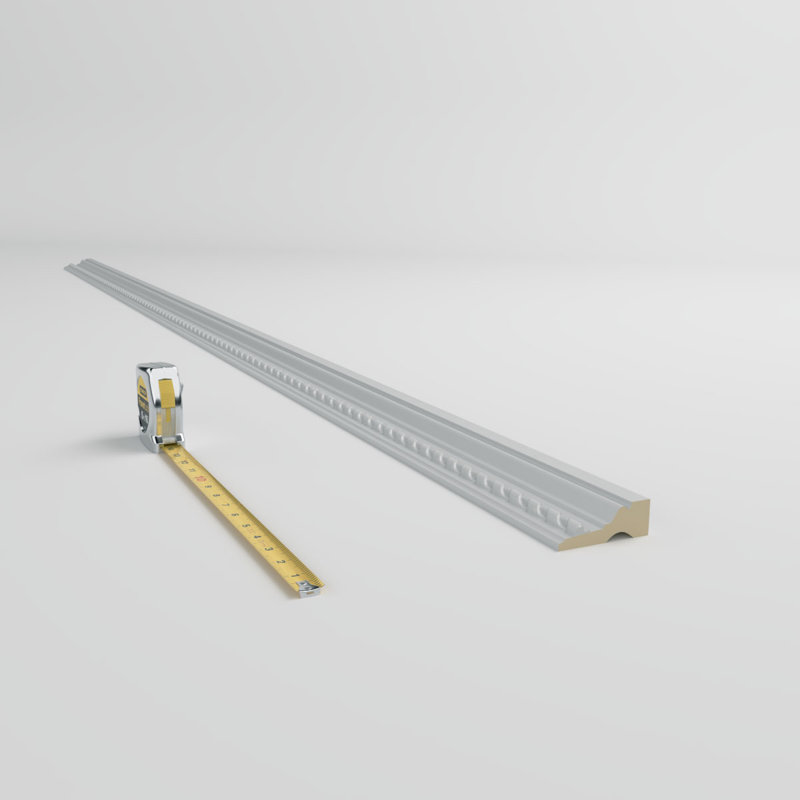 Windsor Rope White Polyurethane Crown Moulding Set