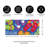 22 in. x 10 in. Seasonal Sassafras Switch Mat Collection w/ Decorative Rubber Frame (Set of 5)