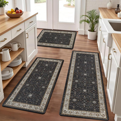 Anti-Fatigue Non-Skid Waterproof Kitchen Mat (Set Of 3)