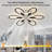 Iszac 27.9-Inch Modern Ceiling Fan Light with Remote Control, 3-Color Dimmable LED-179216542