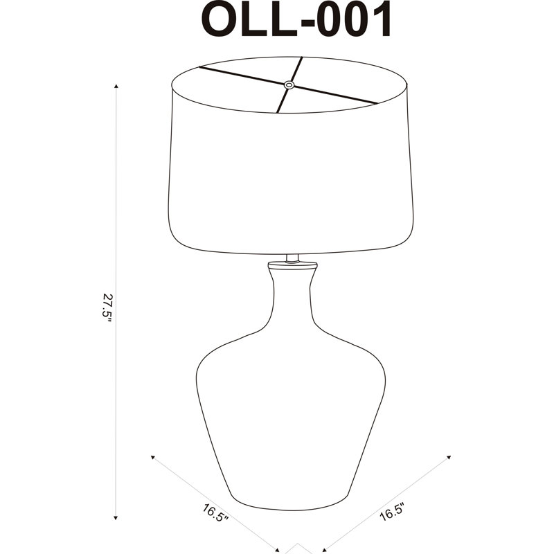 Kossowski Updated Traditional 28" Table Lamp