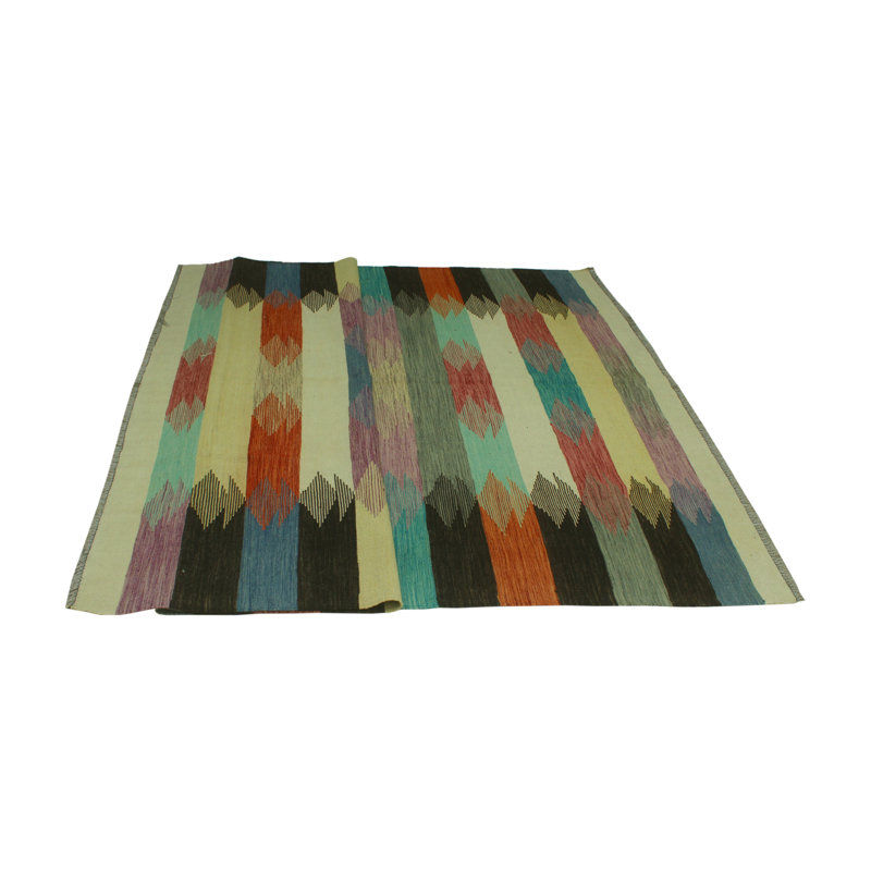Everard Wool Striped and Geometric Indoor Rug