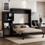 Grand lit escamotable avec bureau, coiffeuse et armoires-554123971