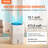 VEVOR 0.7 Gallons Cool Mist Evaporative Tabletop Humidifier with Adjustable Humidistat for 473.6 Cubic Feet