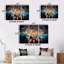 Mystic Dreamcatcher Dreamscape I - ensemble d'art mural spirituel en métal