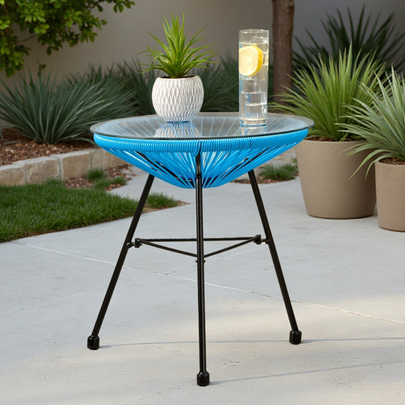 Side Table, Blue