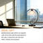 Lampe de table moderne avec abat-jour en verre givré et base en métal, lampe de chevet à brancher pour table de chevet, bureau ou salon, douille E26 avec cordon et interrupteur