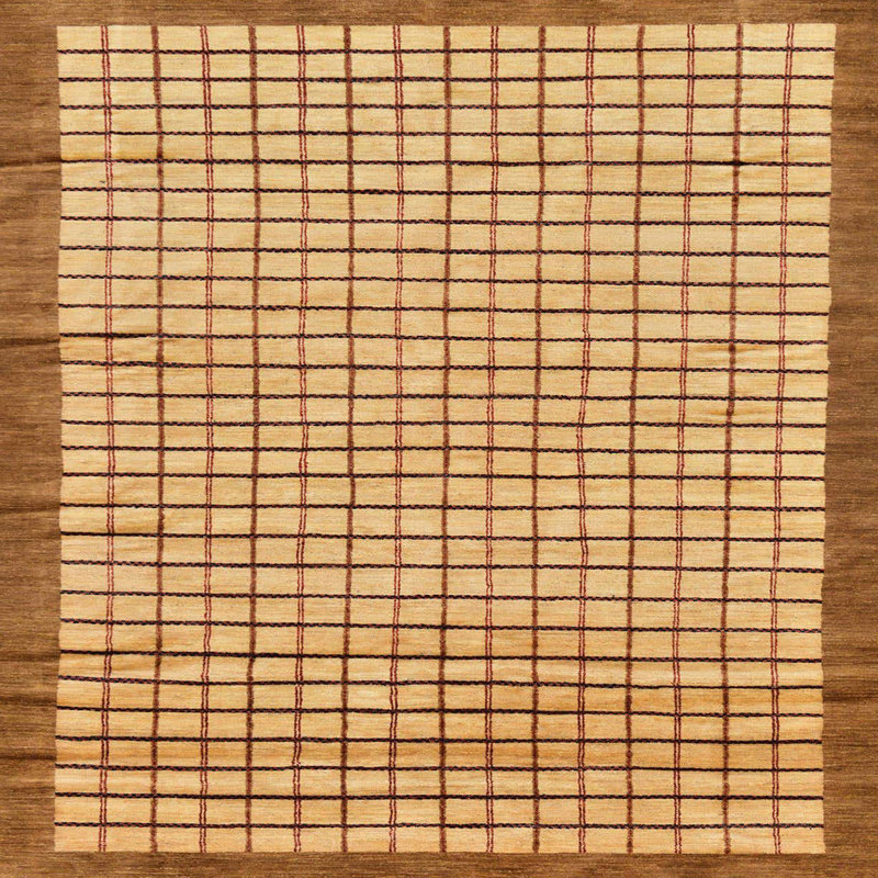 Tapis abstrait moderne 21, Carré 3 pi
