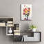 Art mural en verre Winston Porter «Vibrant Bouquet» par Design Fabrikken, 16 po x 24 po