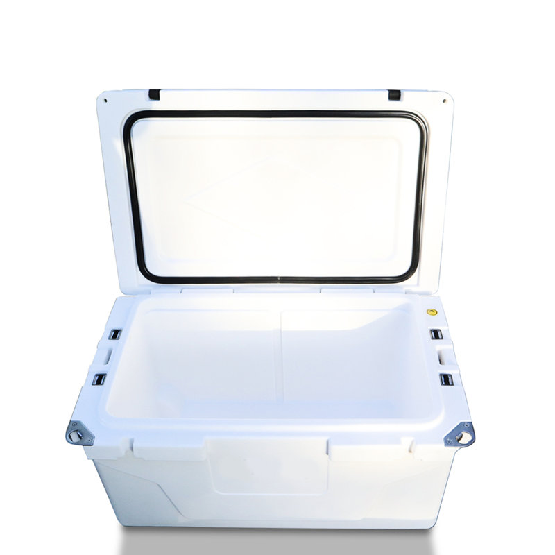 Glacière extérieure 65 pte pour les sorties de loisirs. 5 Rétention du froid. &. Sceau. Protégé. Transporte 54 boîtes de conserve en boîte blanche. . Convient aux boissons