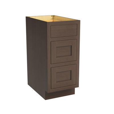 Armoire de cuisine à 3 tiroirs l 15 po x H 34,5 po x P 25 po prête à assembler Casainc