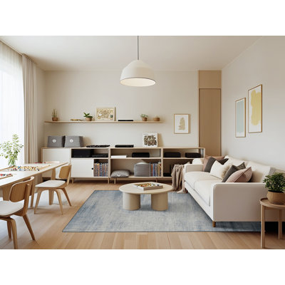 Machine Washable Abstract Grey Area Rug