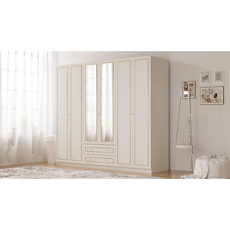 Vandeusen 2 Door Manufactured Wood Wardrobe