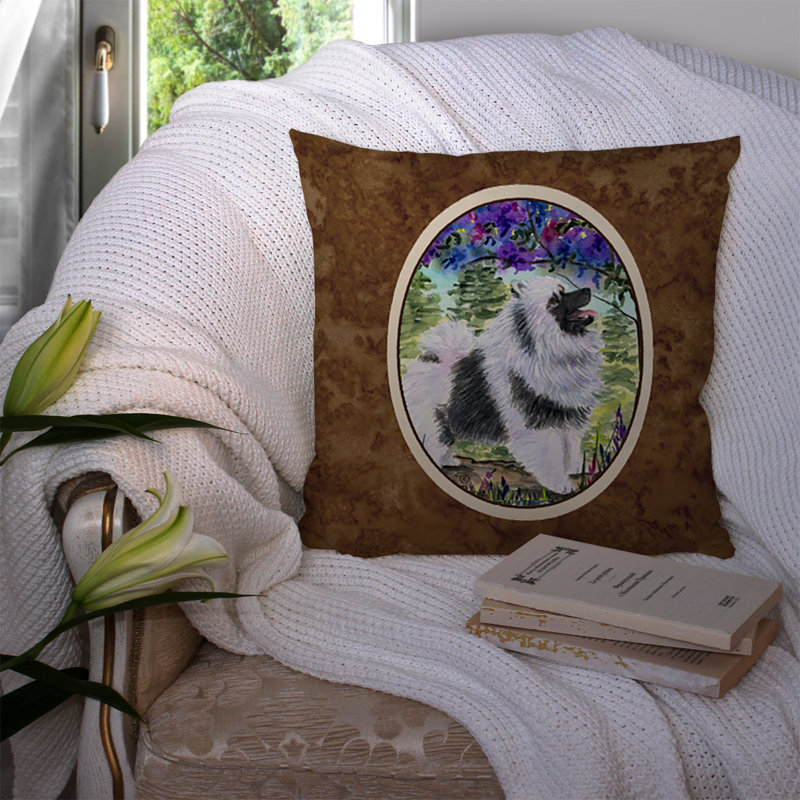 Coussin décoratif intérieur / extérieur Keeshond