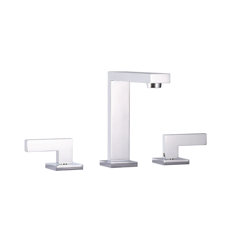 Widespread Bathroom Faucet, Polished Chrome