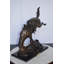 Statue en bronze Wonyed Pony par Remington - Taille: L 17 po x l 11 po x H 22 po.