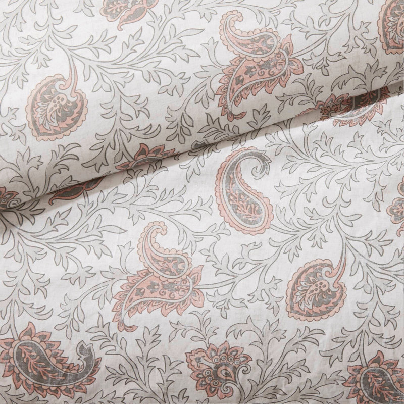 9 Piece Cotton Percale Comforter Set Blush Queen, Queen Comforter + 8 Additional Pieces