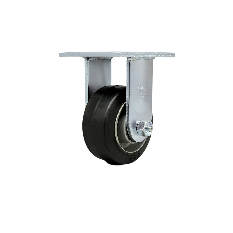 Rubber on Aluminum Caster