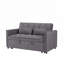 Canapé-lit convertible 3-en-1 avec dossier réglable, sac de rangement et coussins pour une vie moderne et une utilisation efficace de l'espace-1445953540