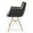 Bottega Wool Solid Back Arm Chair-26021495-122621415