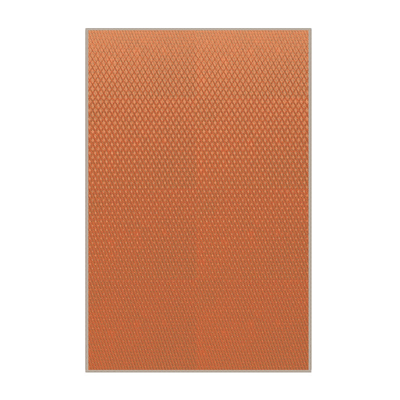 Tapis de la zone orange laine, Rectangle 8 pi x 12 pi