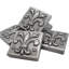 Carreau décoratif en résine 2 po x 2 po Fleur De Lis-83457185